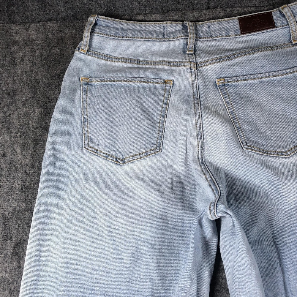 Hollister Dad Straight Jeans‎ Juniors 9 R Light Wash Ultra High Rise - Picture 13 of 16